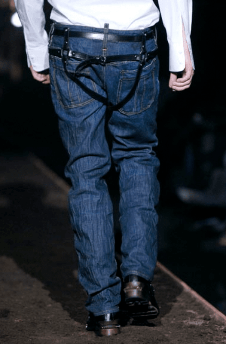 FW2007 Dsquared2 Bondage Harness Brut Denim Jeans VyHhBHV 0