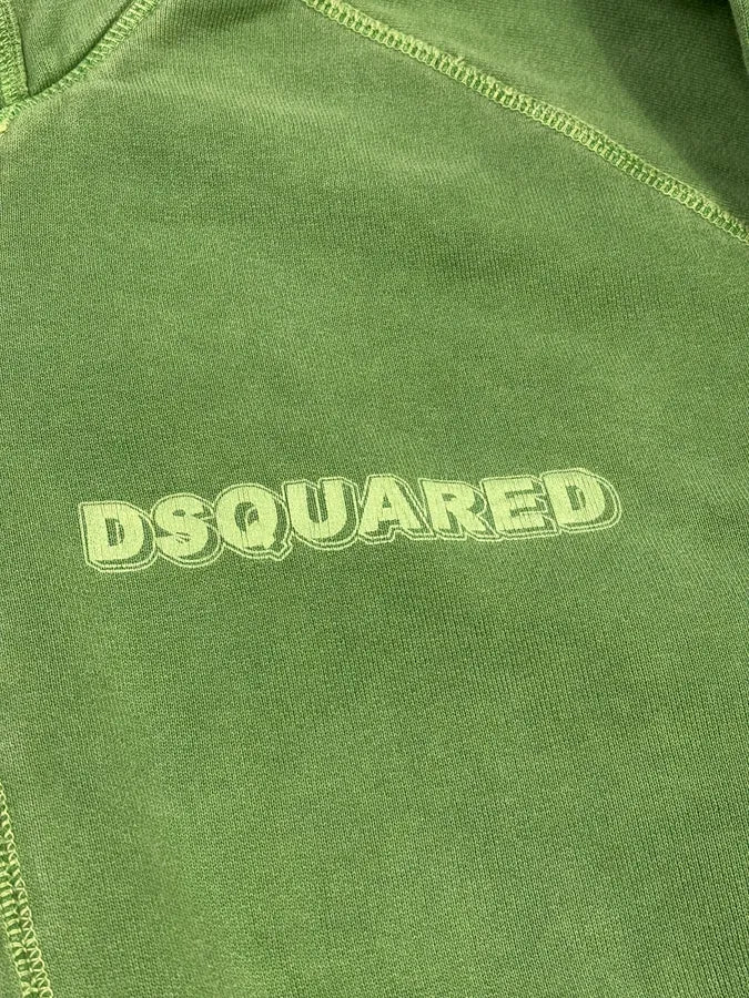 FW2007 Dsquared2 Green Logo Zip-Up Hoodie FwJEHBY 8