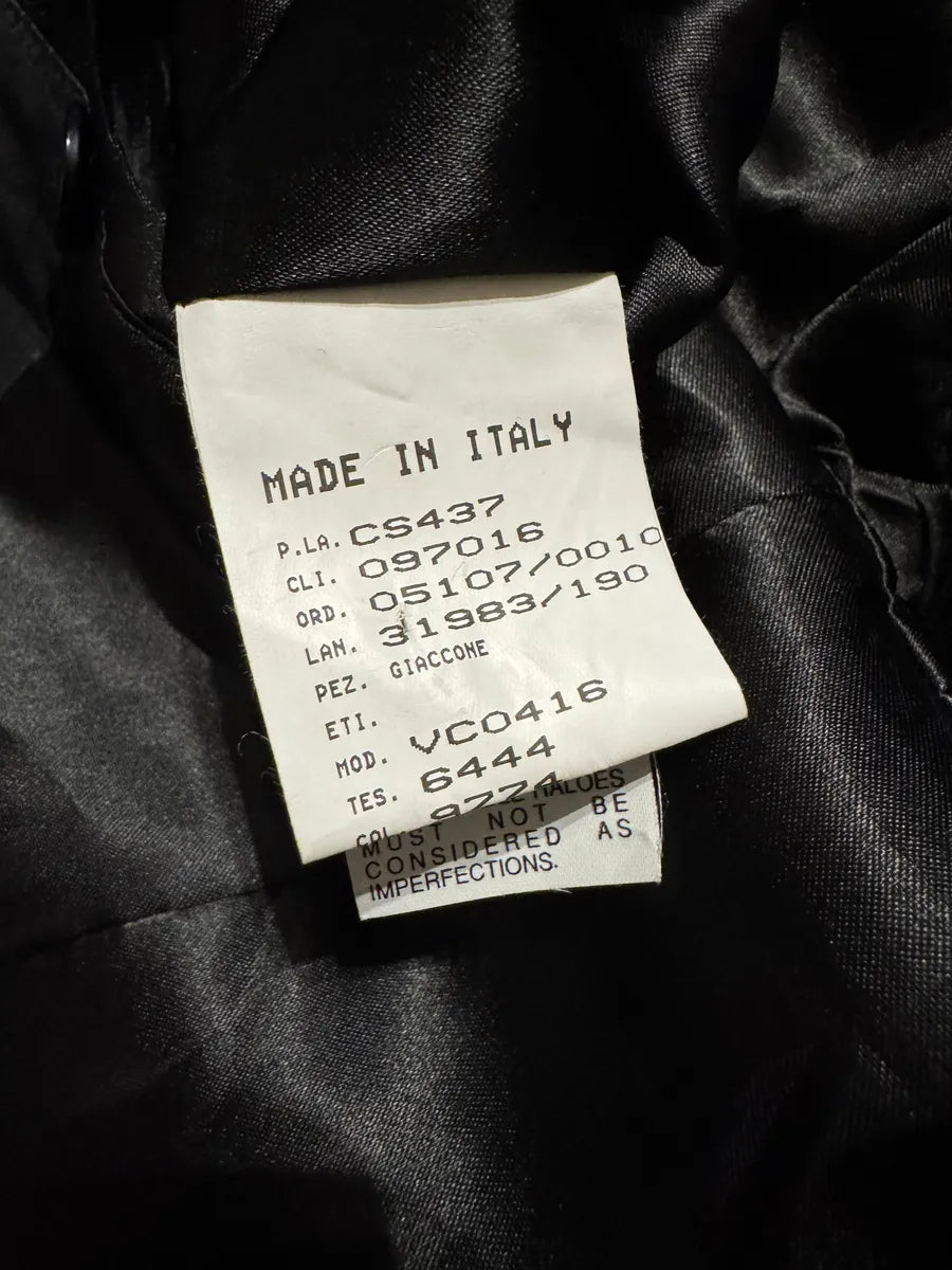 FW2007 Emporio Armani Crocodile Nylon Black Jacket (M) 12