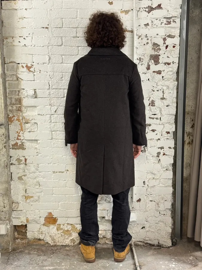 FW2007 Maison Martin Margiela Brown Wool Cargo Pocket Coat hQodpnY 2