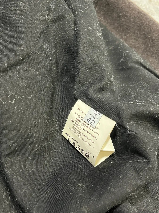 FW2007 Maison Martin Margiela Brown Wool Cargo Pocket Coat hQodpnY 8