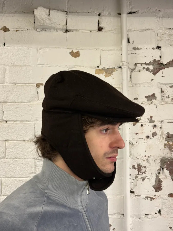 FW2007 Maison Margiela Brown Wool Cap Hat WwCpWMZ 2