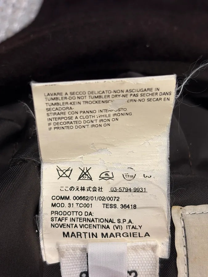 FW2007 Maison Margiela Brown Wool Cap Hat WwCpWMZ 8