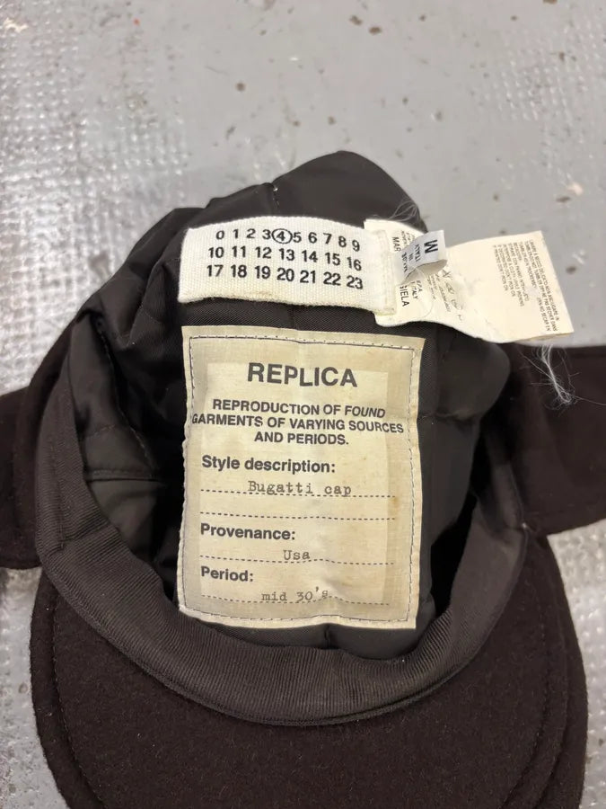 FW2007 Maison Margiela Brown Wool Cap Hat WwCpWMZ 6