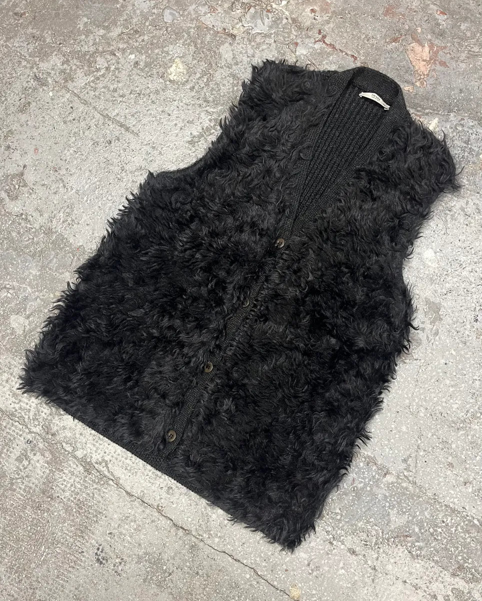 FW2007 Prada Fur Plushed Grey & Dark Cardigan kdpoeFy 5