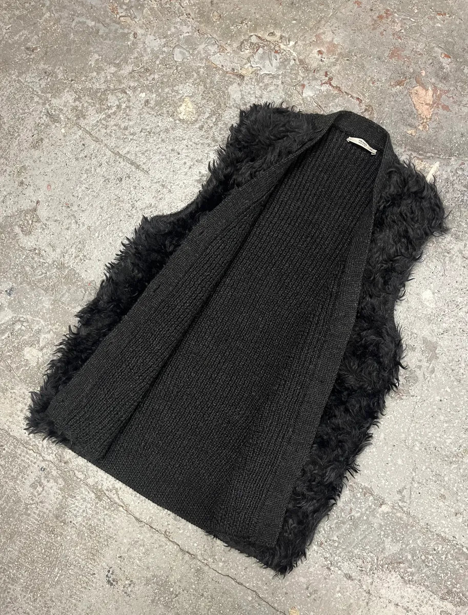 FW2007 Prada Fur Plushed Grey & Dark Cardigan kdpoeFy 6