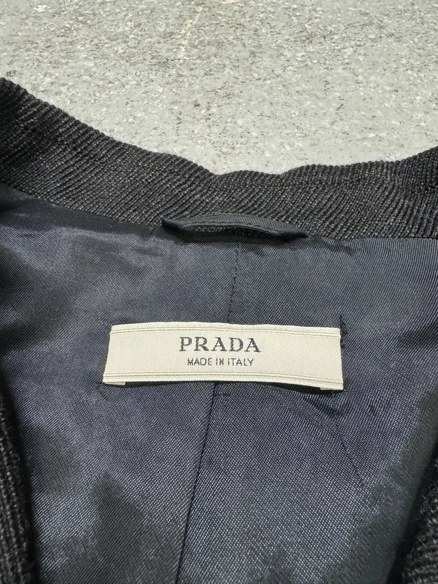 FW2007 Prada Plissed Bicolor Blazer Jacket (M/L) 9