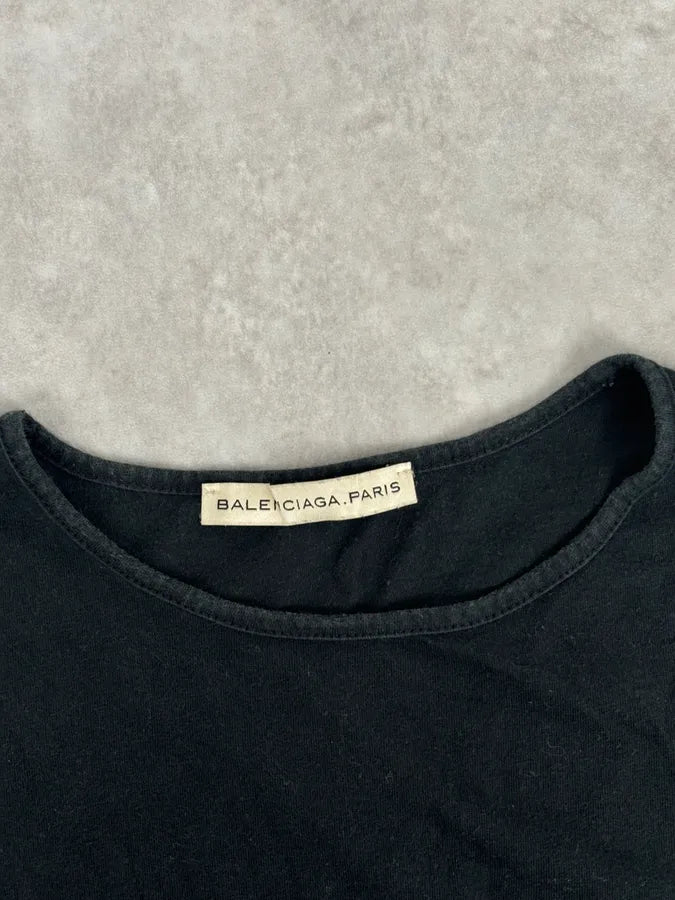 SS2008 Balenciaga Cotton Human Print Black Tank Top tTiLfpd 3