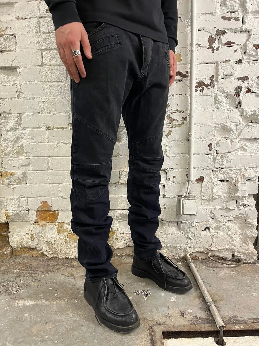 2010s Pierre Balmain Black Biker Denim Jeans TdsXCrB 2