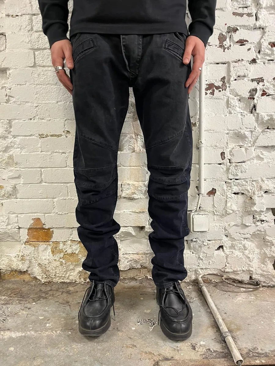 2010s Pierre Balmain Black Biker Denim Jeans TdsXCrB 1