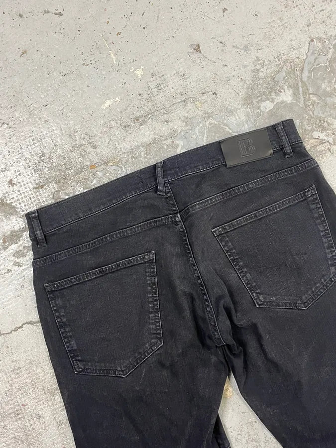 2010s Pierre Balmain Black Biker Denim Jeans TdsXCrB 7