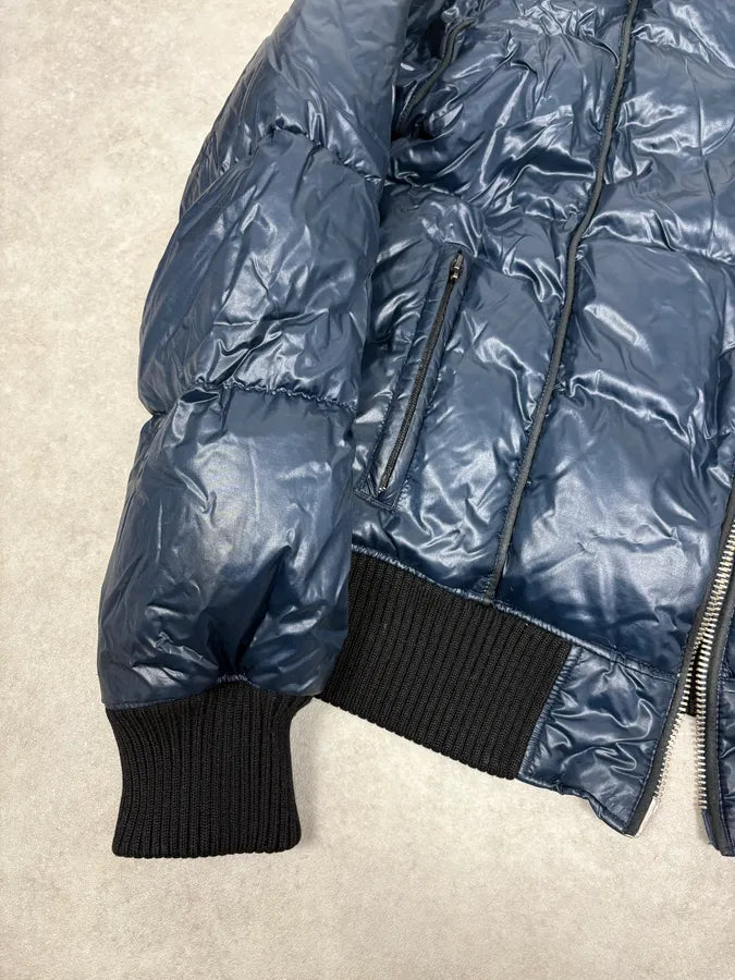 FW2008 Cavalli Fur Collar Navy Puffer Jacket LzFtviz 7
