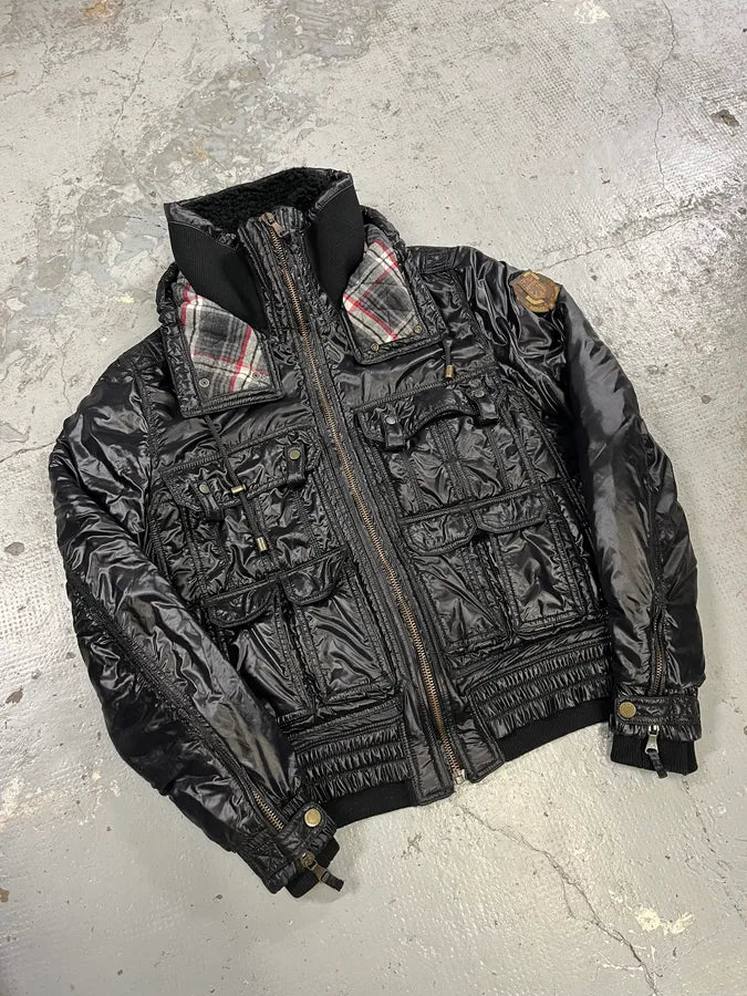 FW2008 Dolce & Gabbana Black Utility Cargo Puffer Jacket SxJsFGE 3