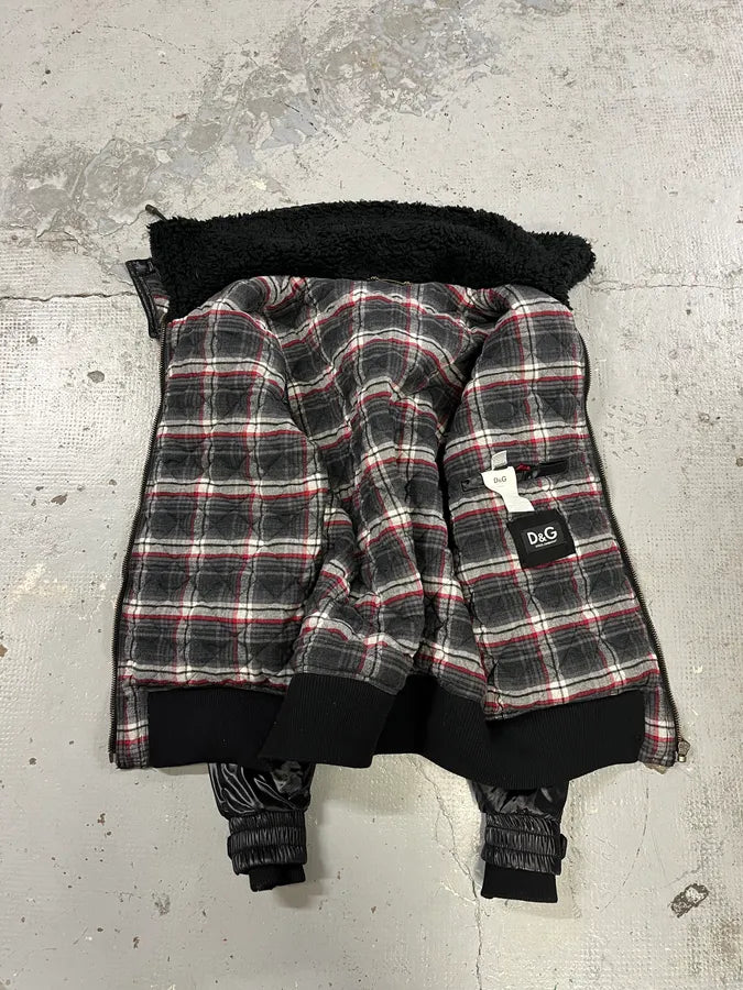 FW2008 Dolce & Gabbana Black Utility Cargo Puffer Jacket SxJsFGE 8