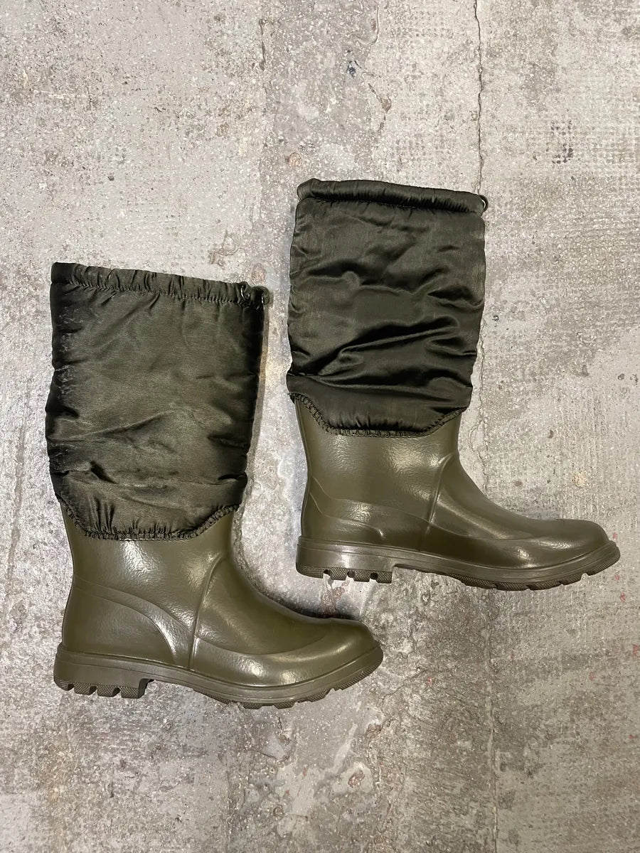 FW2008 Dolce & Gabbana Olive Puffer Wallies Boots (41eu/us8) 5