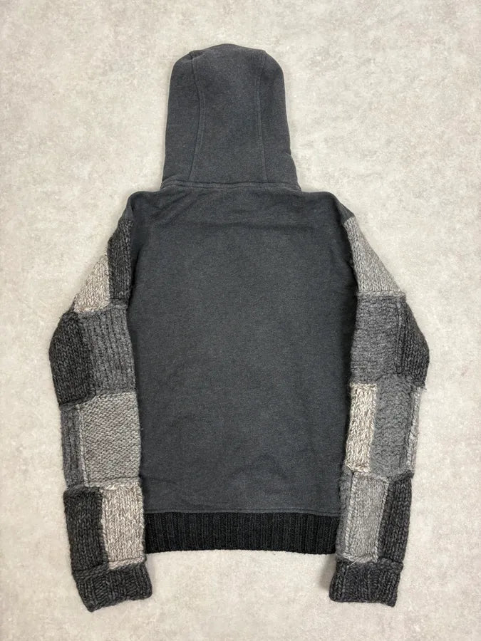 FW2008 Dolce & Gabbana Patchwork Wool Zip-Up Hoodie UZfJjZb 5