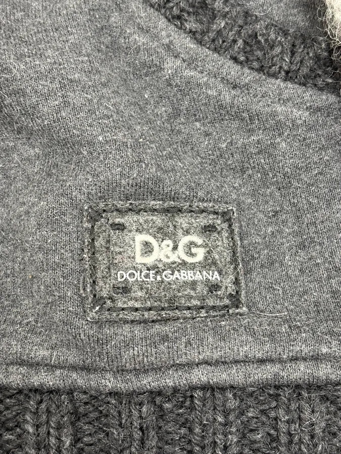 FW2008 Dolce & Gabbana Patchwork Wool Zip-Up Hoodie UZfJjZb 9