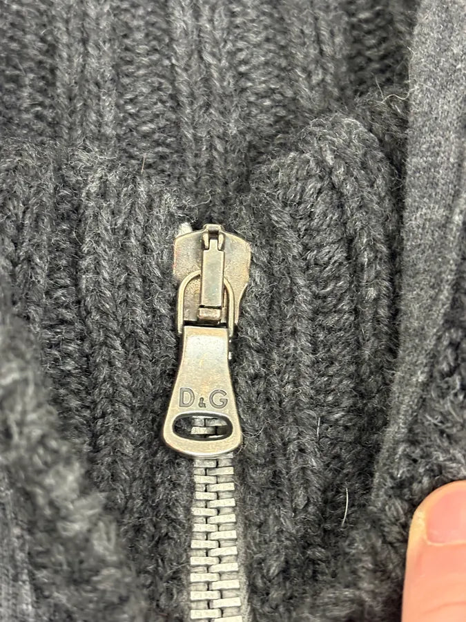 FW2008 Dolce & Gabbana Patchwork Wool Zip-Up Hoodie UZfJjZb 8