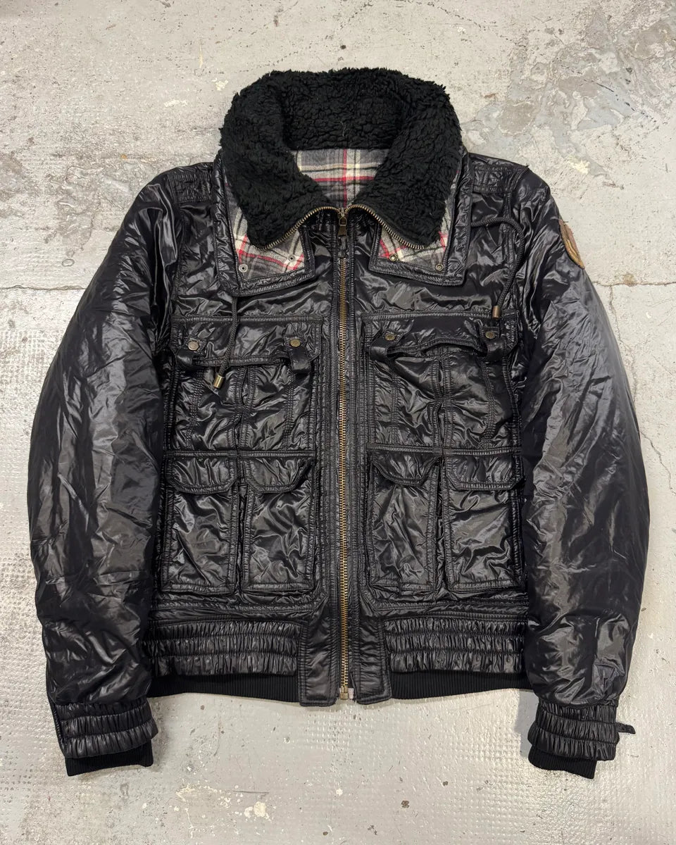 FW2008 Dolce & Gabbana Utility Puffer Black Jacket jBUcNCI 0