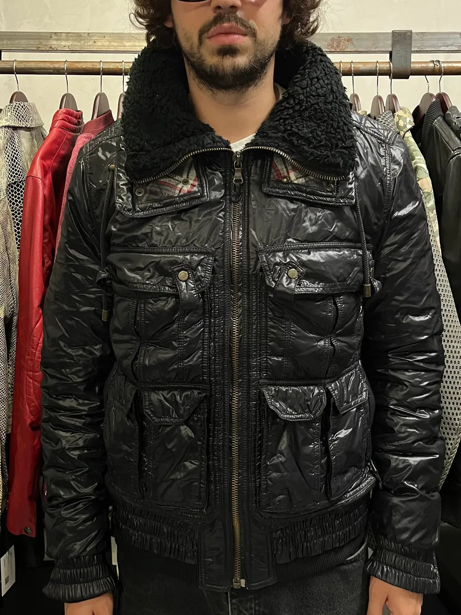 FW2008 Dolce & Gabbana Utility Puffer Black Jacket jBUcNCI 1
