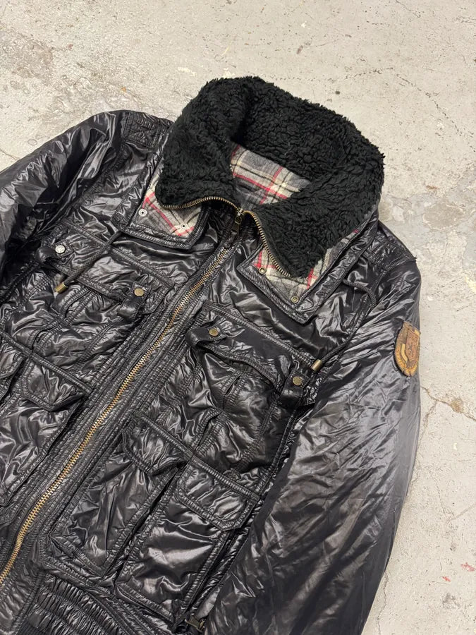 FW2008 Dolce & Gabbana Utility Puffer Black Jacket jBUcNCI 3