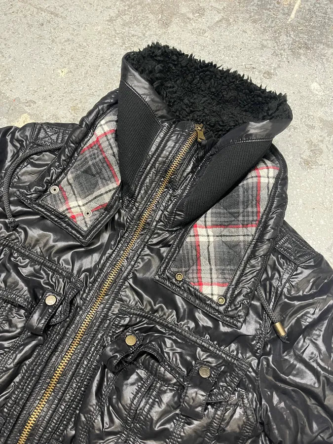 FW2008 Dolce & Gabbana Utility Puffer Black Jacket (M) AXHocoL 3