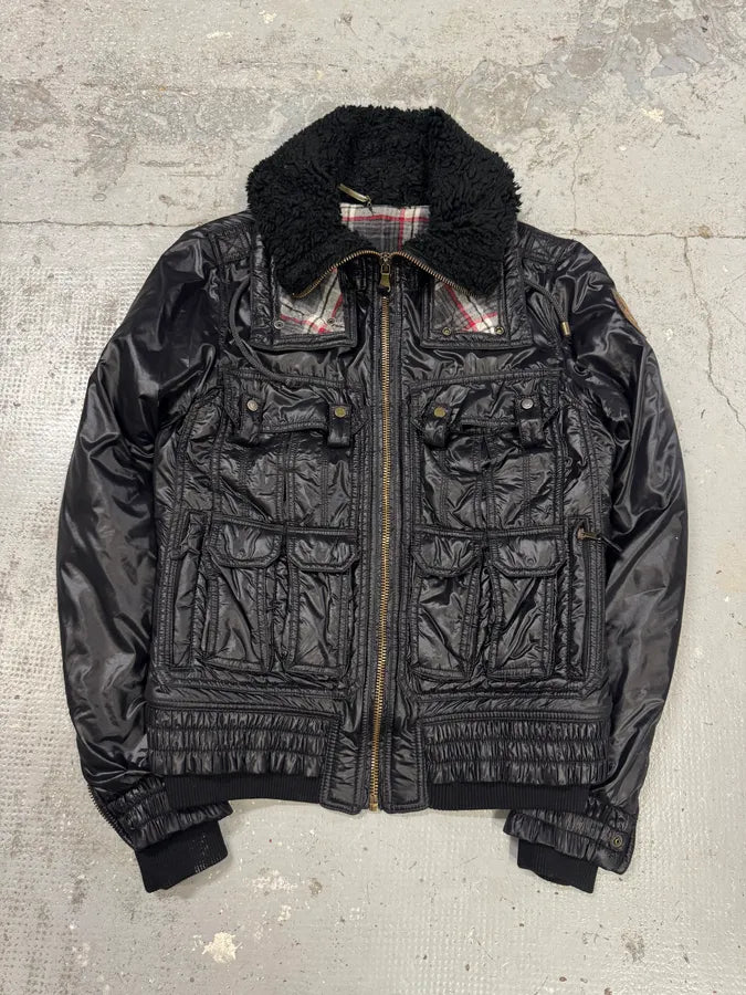 FW2008 Dolce & Gabbana Utility Puffer Black Jacket xYCrMbm 1