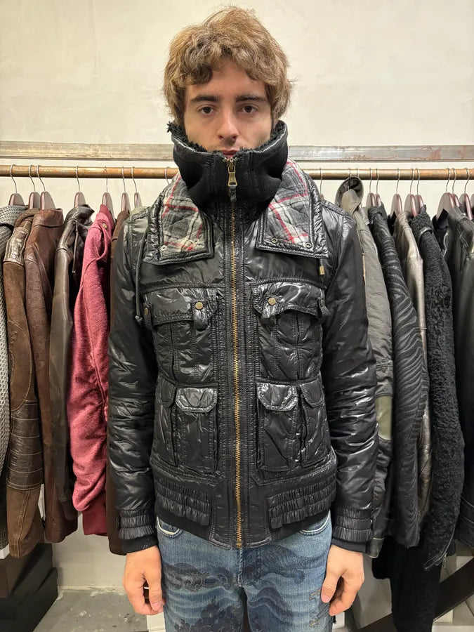 FW2008 Dolce & Gabbana Utility Puffer Black Jacket xYCrMbm 2