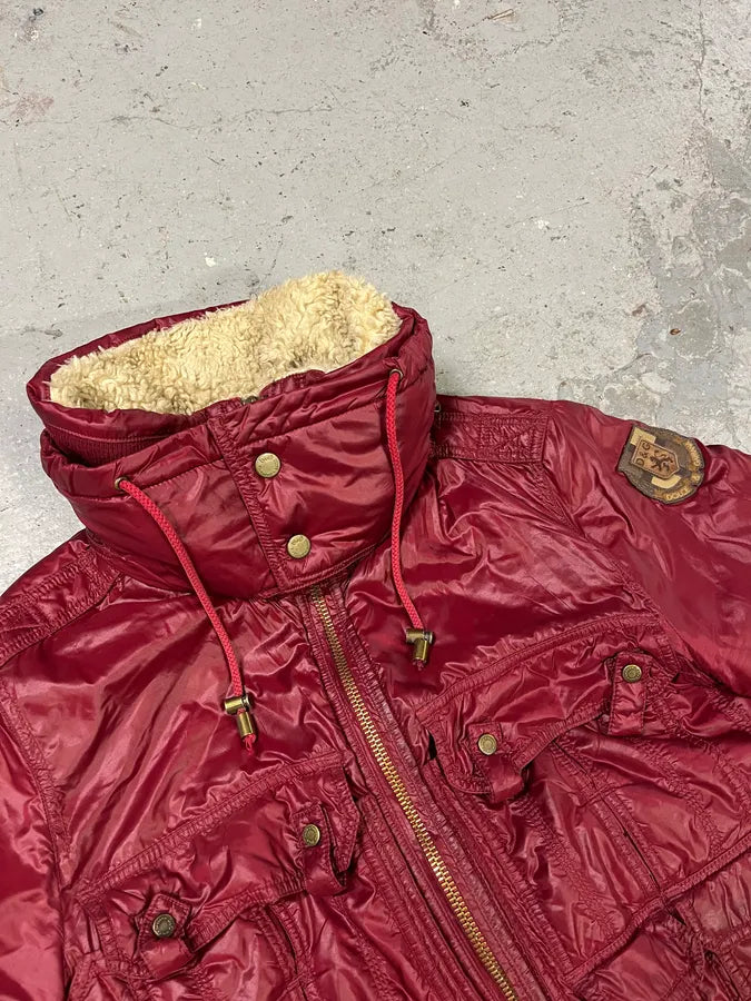 FW2008 Dolce & Gabbana Wine Burgundy Utility Cargo Puffer Jacket (M/L) JbPusqE 5