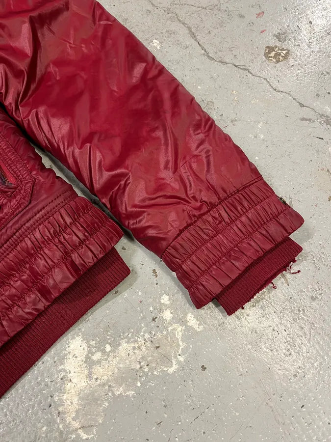 FW2008 Dolce & Gabbana Wine Burgundy Utility Cargo Puffer Jacket (M/L) JbPusqE 7