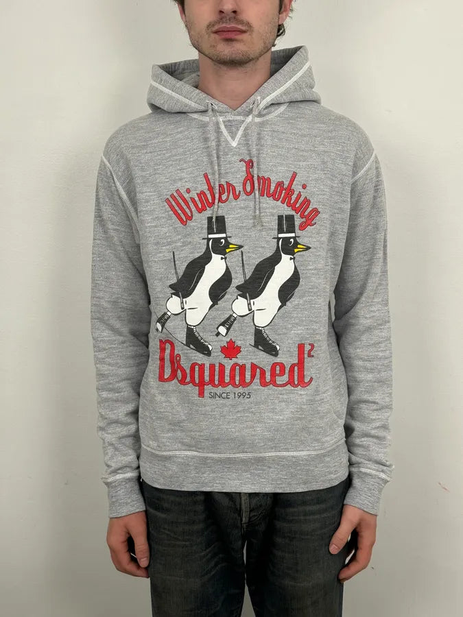 FW2008 Dsquared2 Winter Smoking Grey Hoodie eRVBoMC 1
