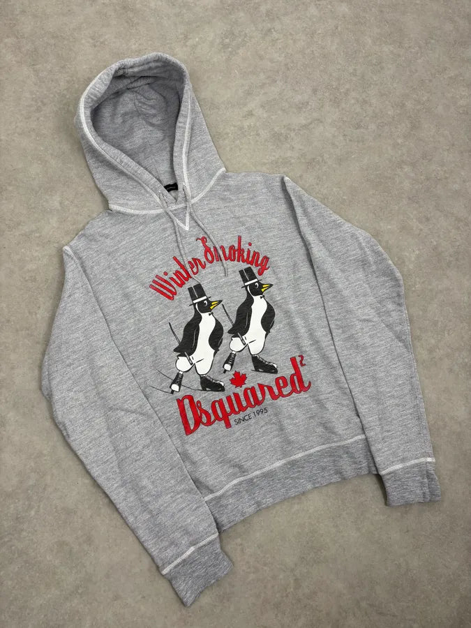FW2008 Dsquared2 Winter Smoking Grey Hoodie eRVBoMC 3
