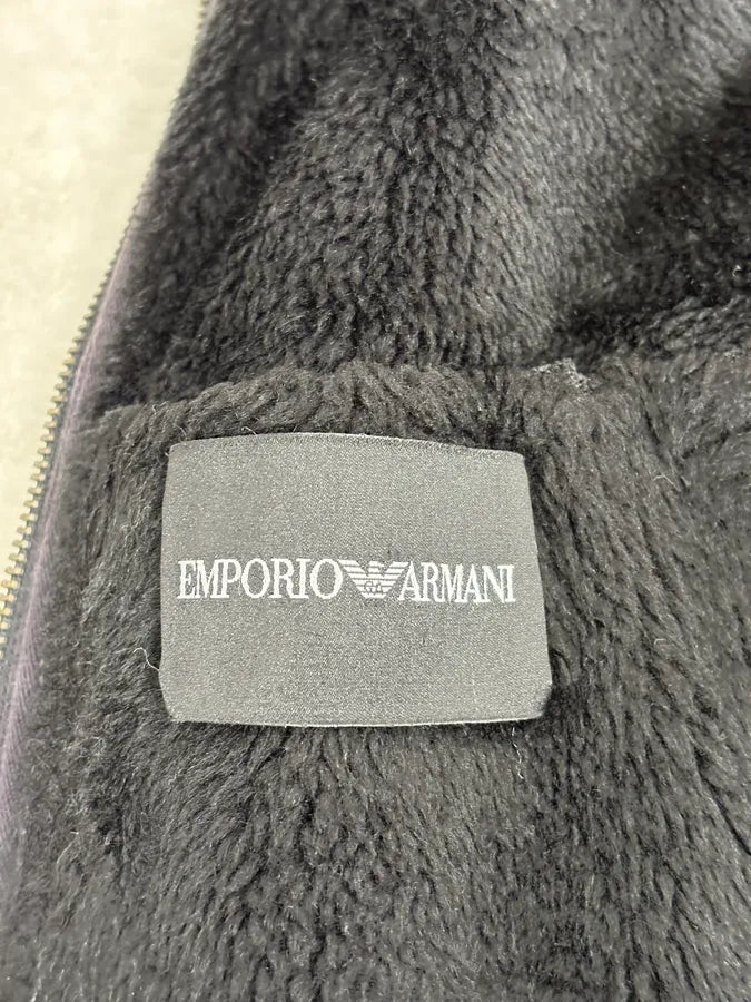 FW2008 Emporio Armani Navy Shearling Jacket MnqxUbH 9