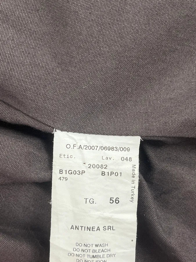 FW2008 Emporio Armani Faded Brown Leather Blazer Jacket ULXbpuh 10