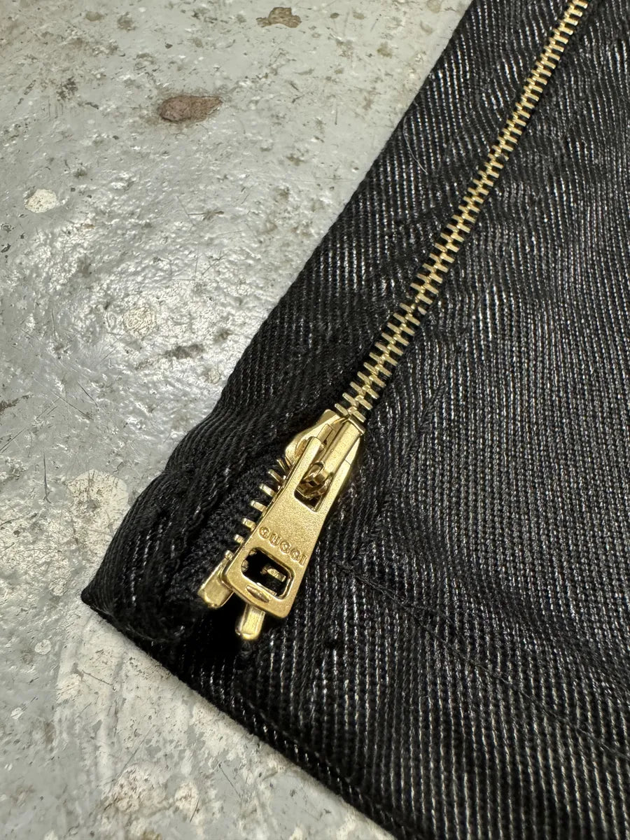 FW2008 Gucci Black Elegant 2 Zips Pants HOljCLY 5