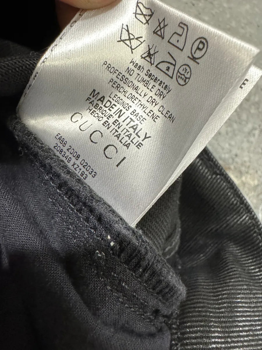 FW2008 Gucci Black Elegant 2 Zips Pants HOljCLY 6