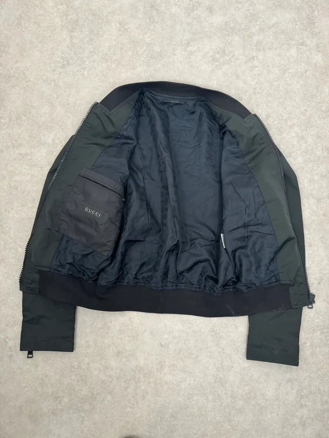 FW2008 Gucci Black Nylon Jacket DDJrKuI 11
