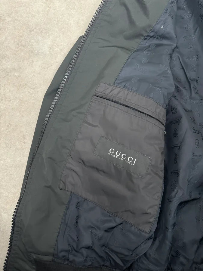FW2008 Gucci Black Nylon Jacket DDJrKuI 13
