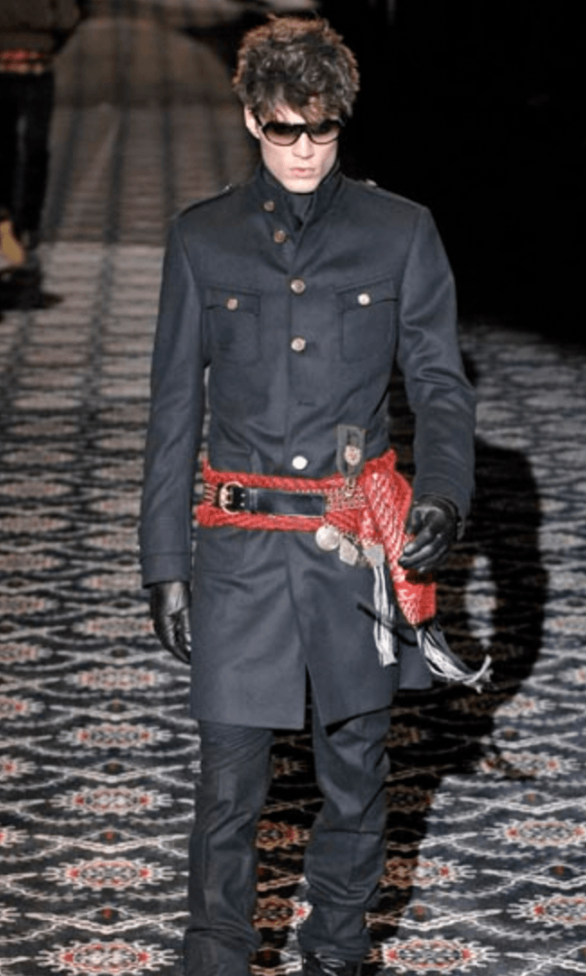 FW2008 Gucci Black Nylon Officer Jacket by Frida Giannini BWTaTjX 4