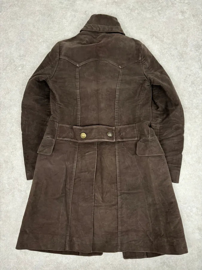 FW2008 Gucci Brown Wool Double-Breasted Coat by Frida Giannini YIpQjjP 5