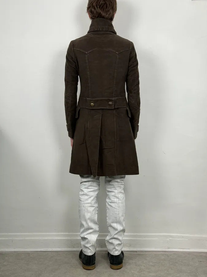 FW2008 Gucci Brown Wool Double-Breasted Coat by Frida Giannini YIpQjjP 3