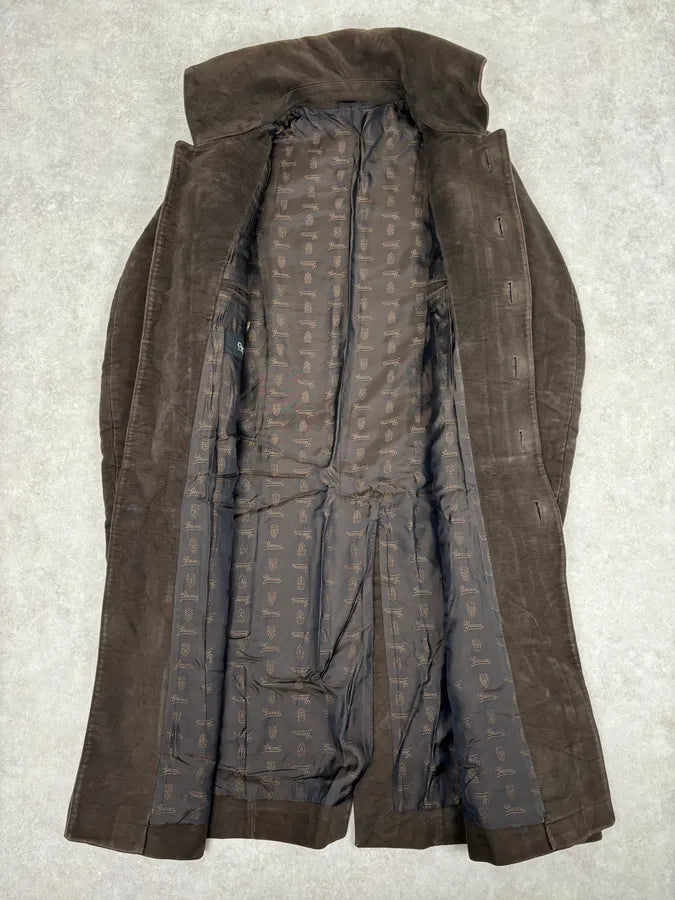 FW2008 Gucci Brown Wool Double-Breasted Coat by Frida Giannini YIpQjjP 7