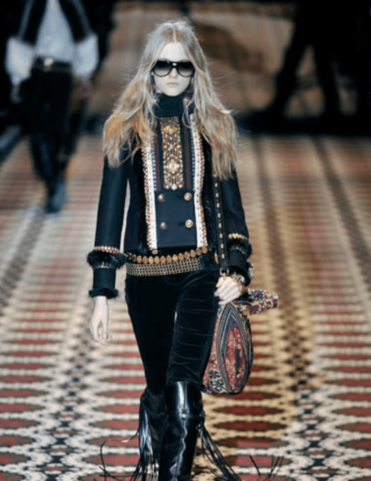 FW2008 Gucci Black Wool Officer Embroidered Jacket by Frida Giannini pVzmYBO 1