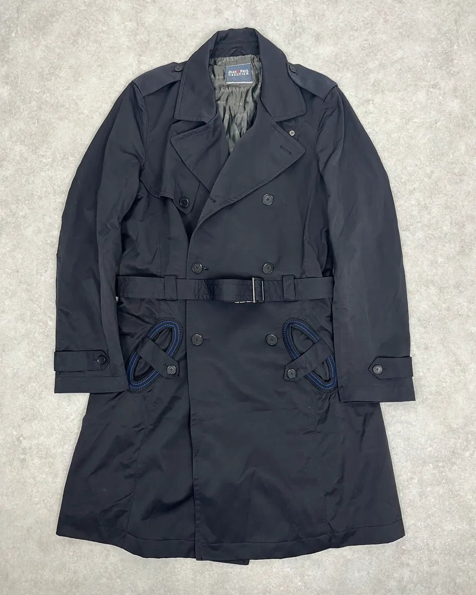 FW2008 Jean Paul Gaultier Black Imperial Trench Coat CsJlhlZ 0