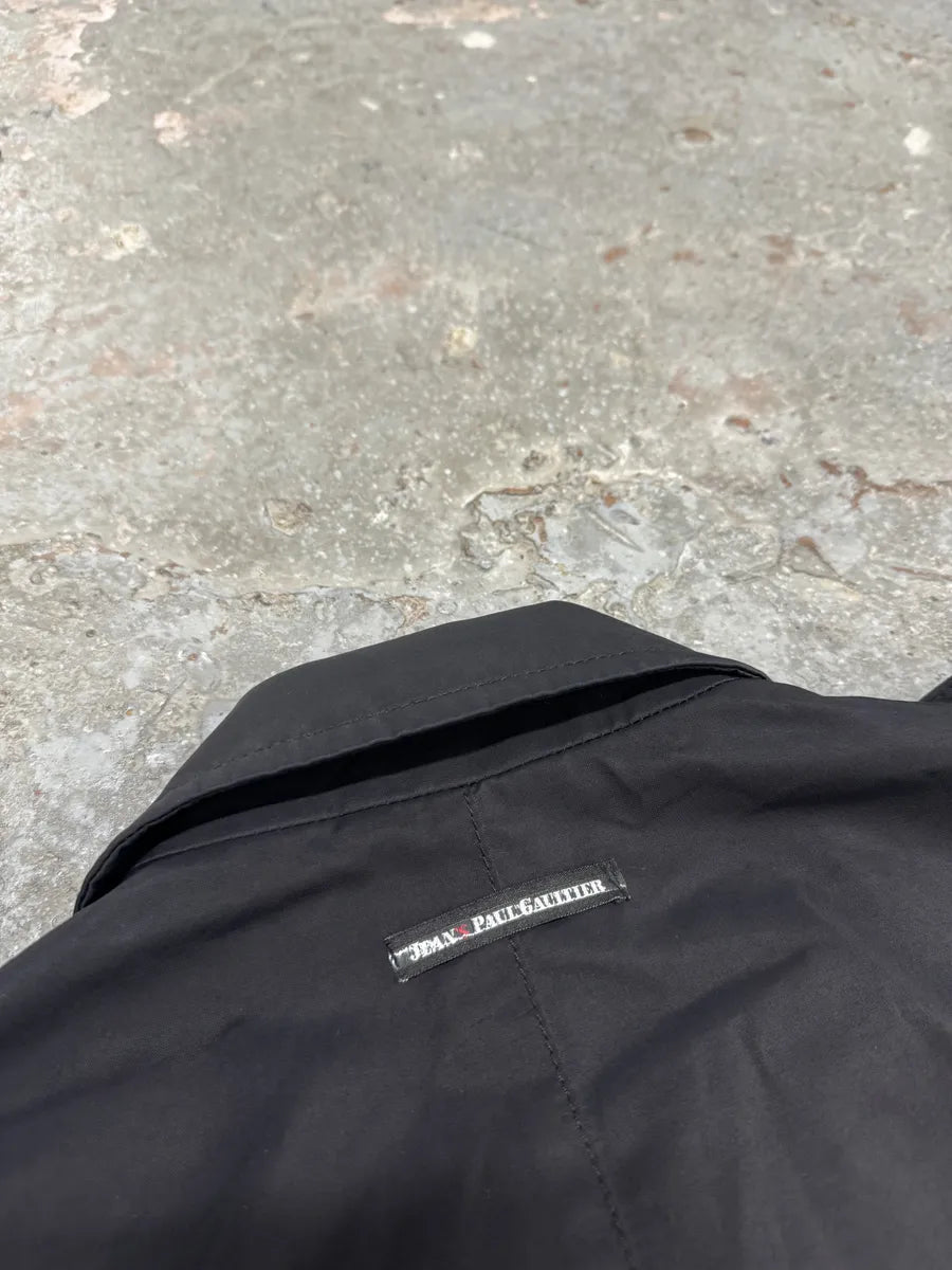 FW2008 Jean Paul Gaultier Navy Nylon Long Jacket IiLbzqR 9