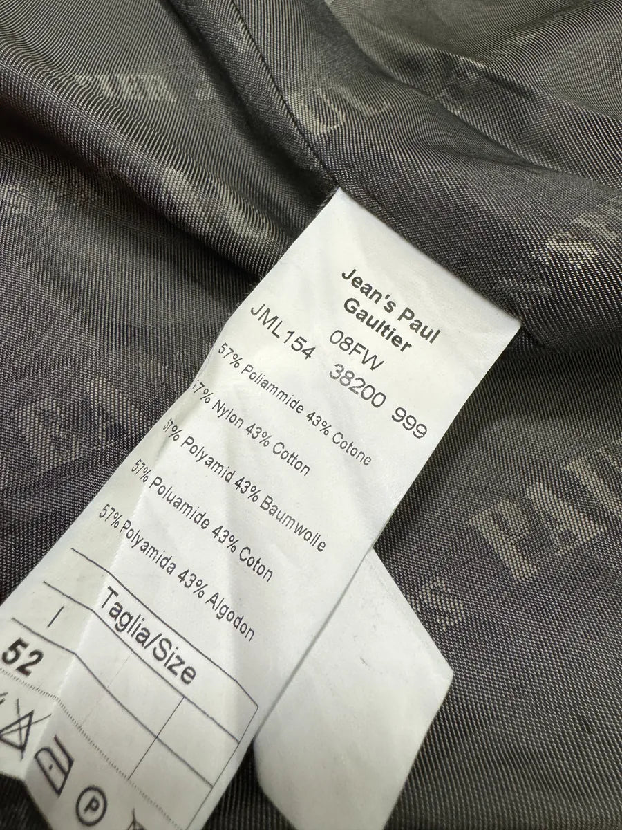 FW2008 Jean Paul Gaultier Navy Nylon Long Jacket IiLbzqR 8