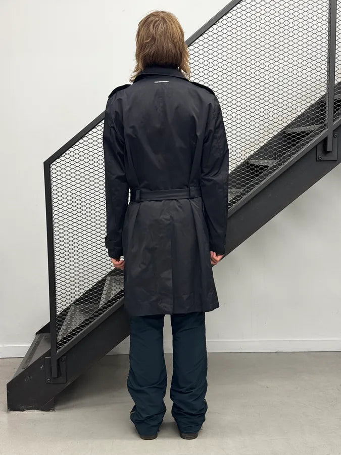 FW2008 Jean Paul Gaultier Navy Nylon Trench Coat IiLbzqR 3