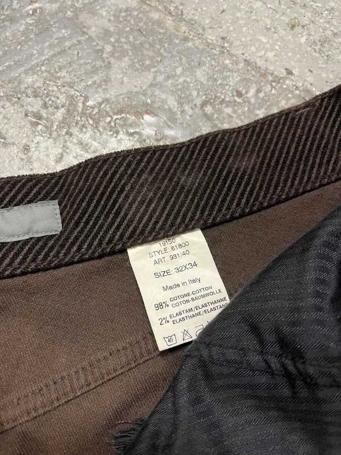 FW2008 Karl Lagerfeld Velvet Brown Pants (M) iXIhTFP 12
