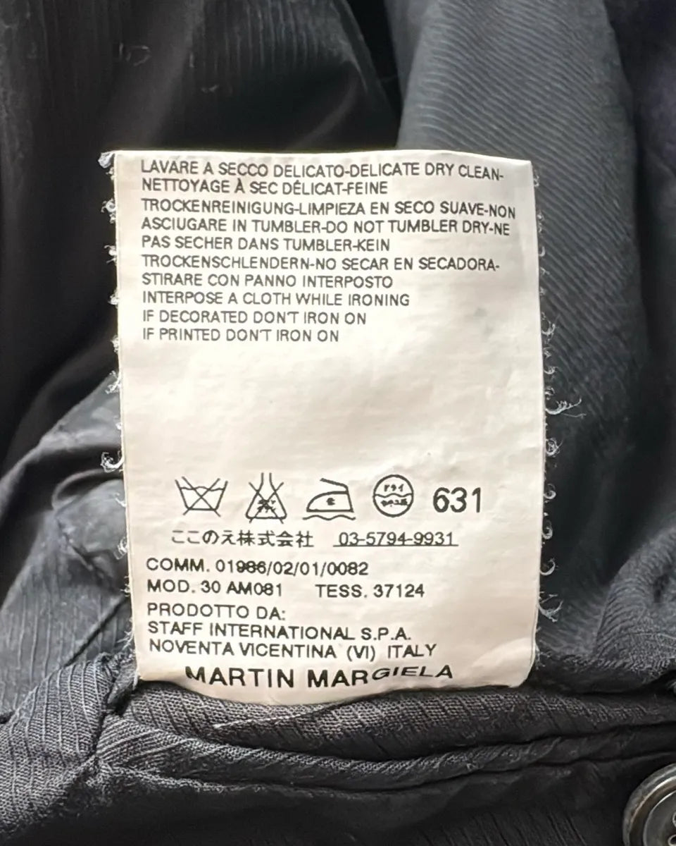 FW2008 Maison Margiela Navy Zip Bomber Jacket gAasLcZ 11
