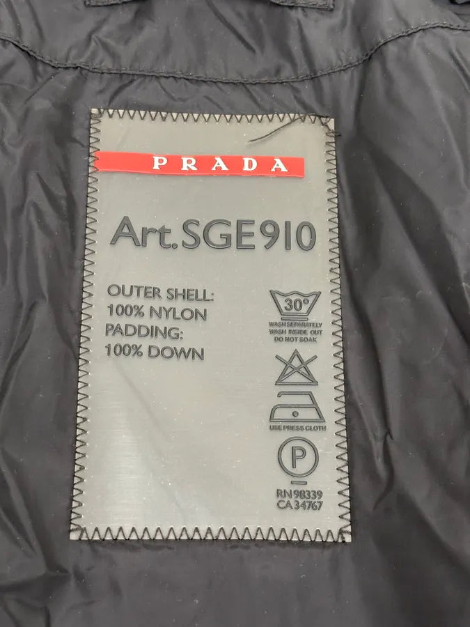 FW2008 Prada Black Nylon Quilted Puffer Jacket ZyTevqb 10